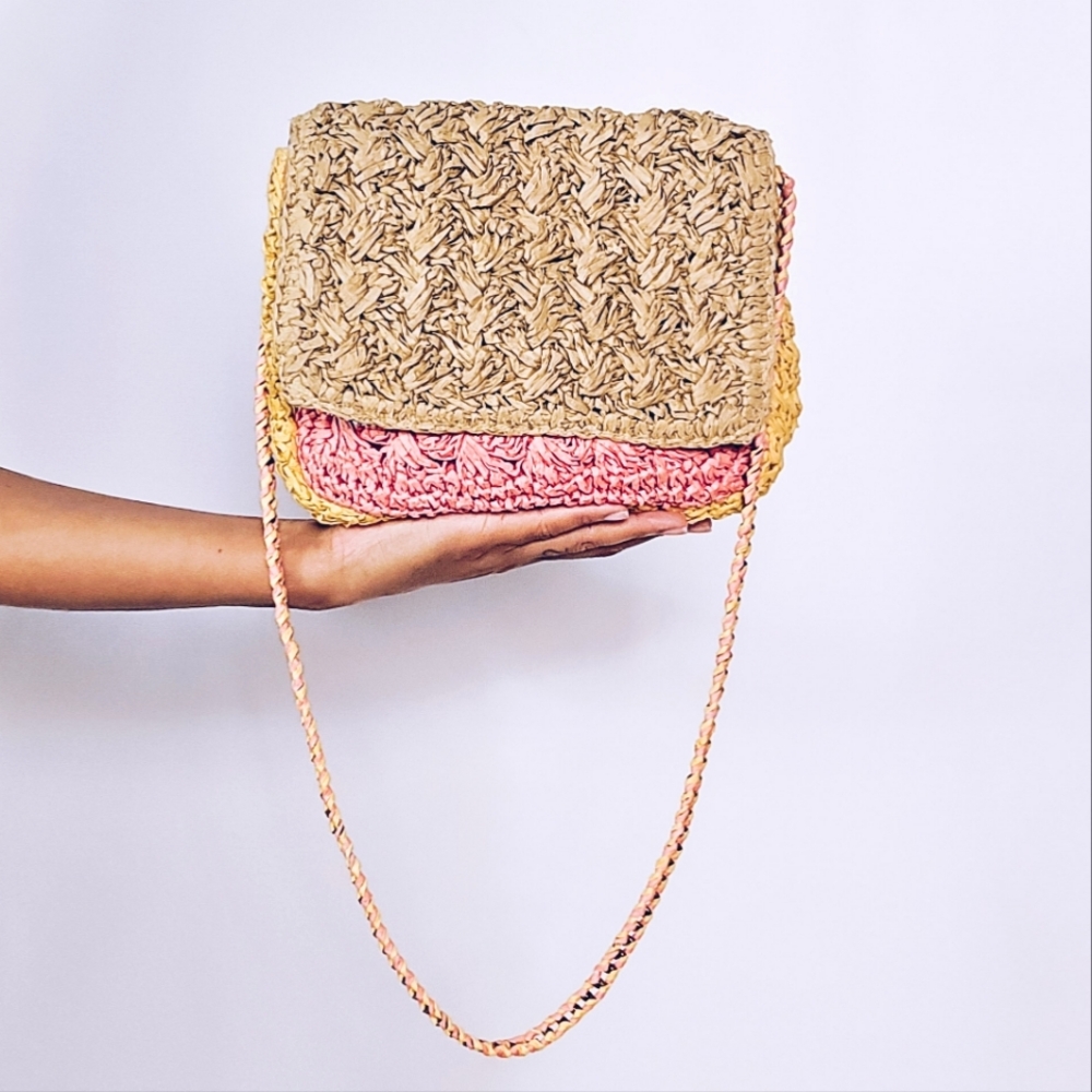J. Crew Woven Straw Handbag
